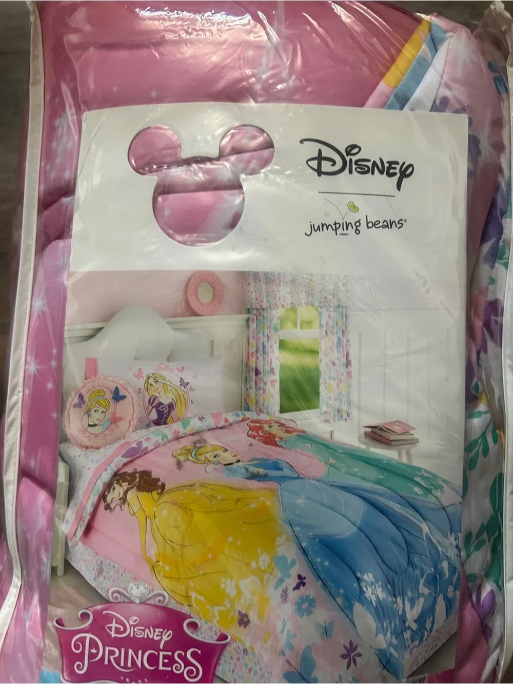 Disney Princess Reversible Comforter Soft And Cozy Size Twin Belle Cinderella